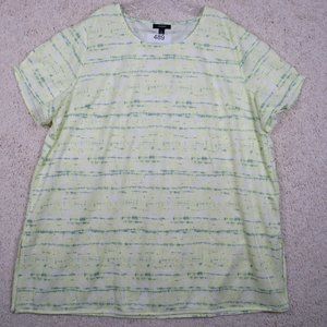 Alfani* Women's‎ Short Sleeve Crew Neck Pullover Blouse Size~ 3X